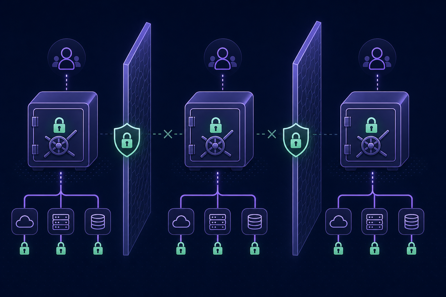 Isolated client vaults
