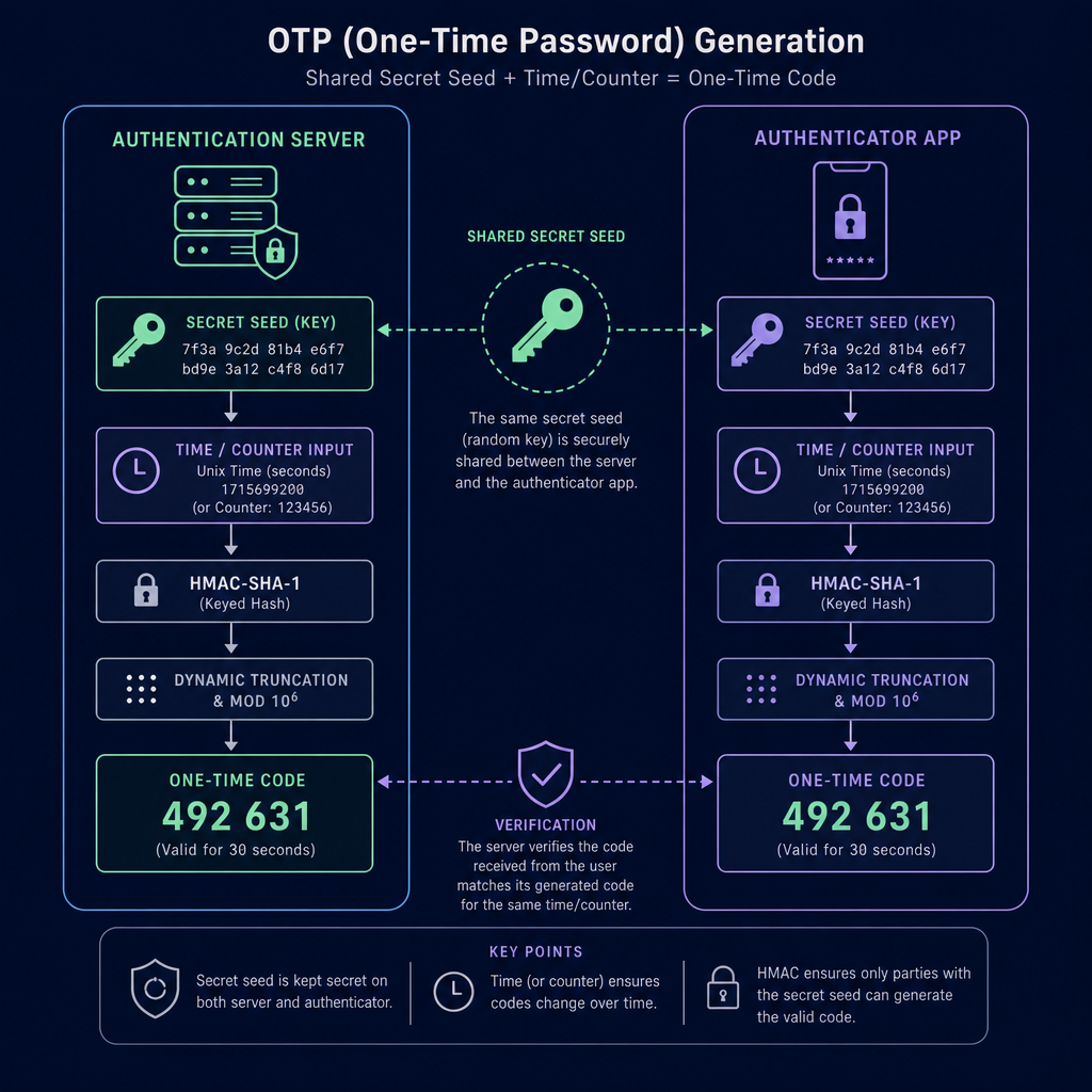 Shared OTP seed flow