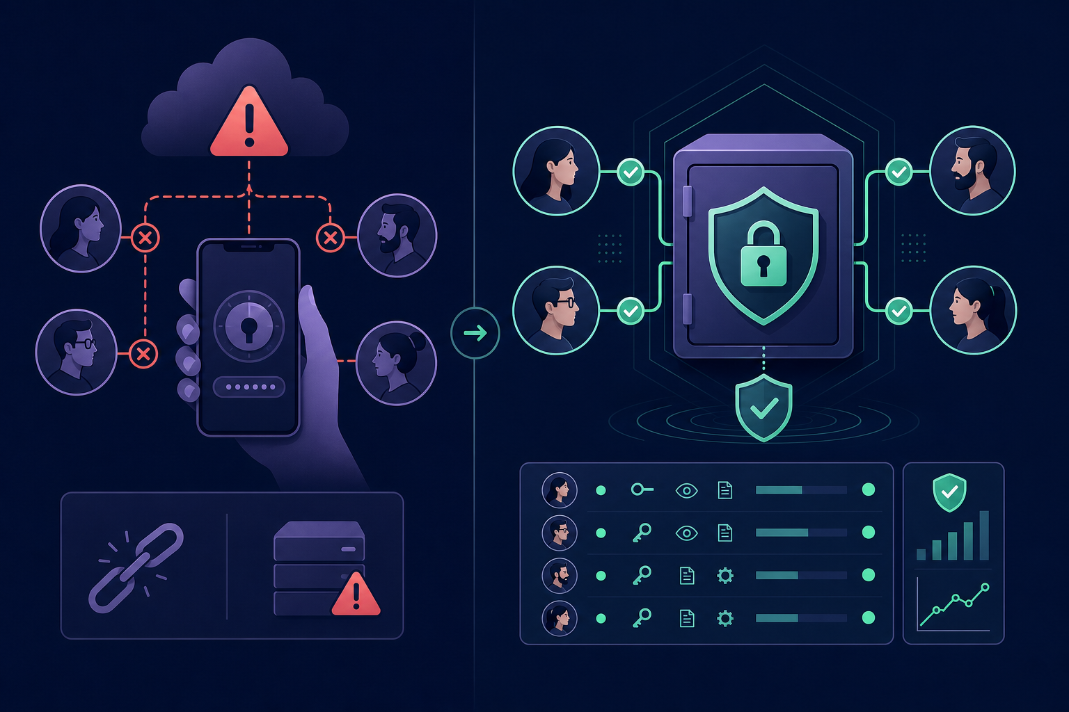 Secure shared admin access
