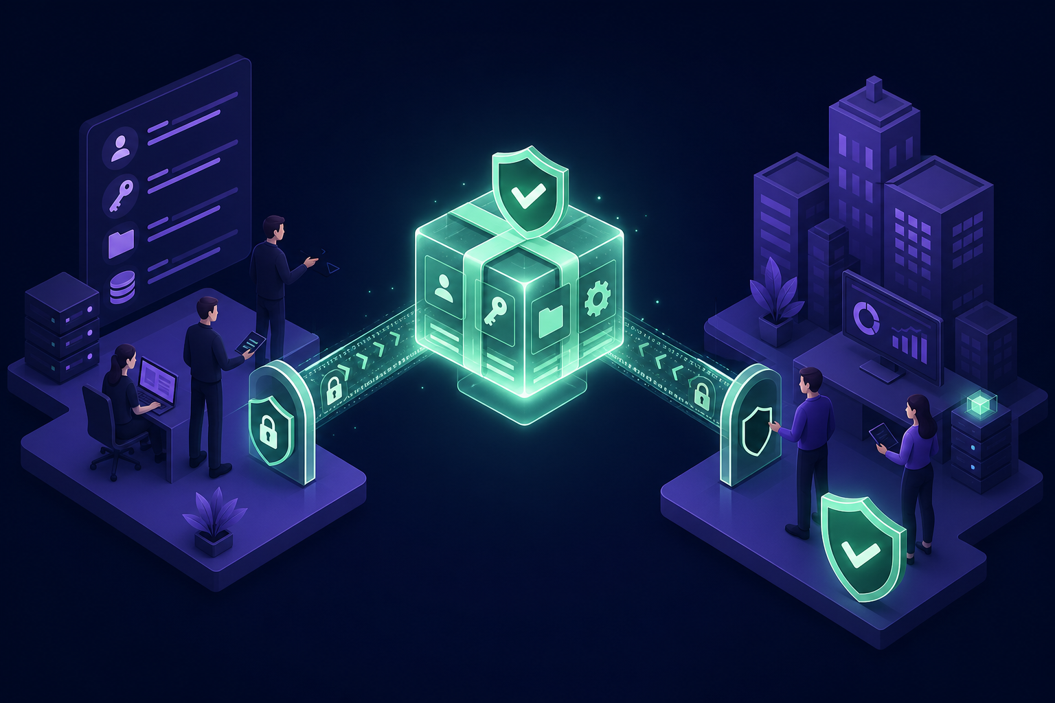 Secure data handoff