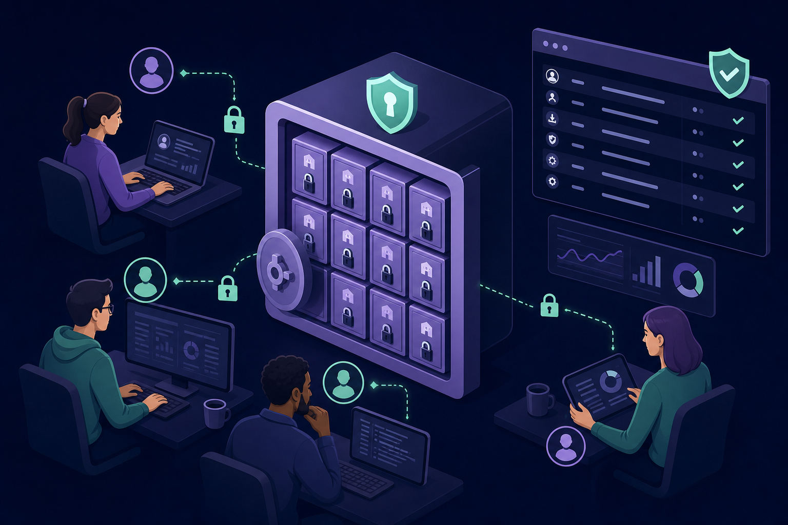 Shared admin OTP vault